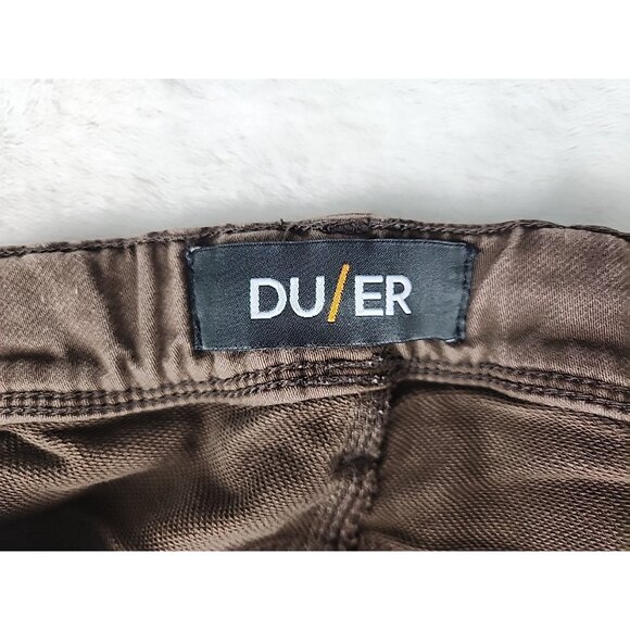 DU/ER N2X Jogger Pants Men's 32x29 Brown Slim Fit Stretch Drawstring MJNS1100 - Picture 6 of 13